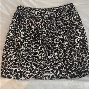 Jacob Black and White Print Skirt